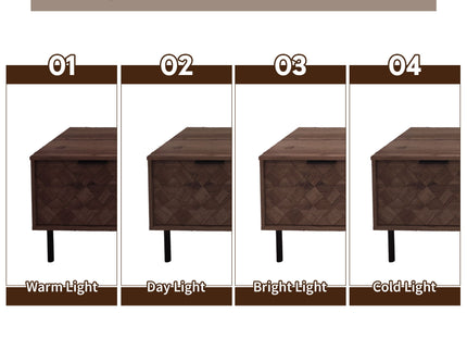 TV Stand For TVs Up To 85" With Closed Storage, Soft Closing Hinges, Living Room Entertainment Center - Walnut