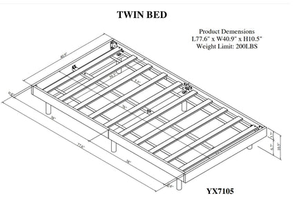Modern Floating Platform Bed Frame