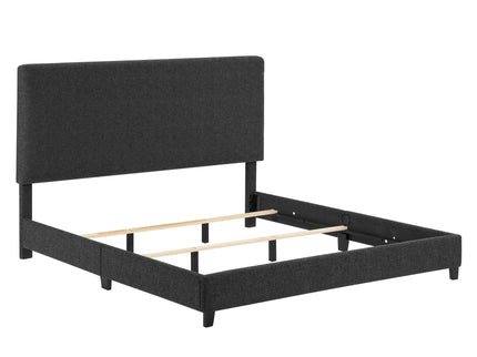 Platform Bed & Upholstered Headboard