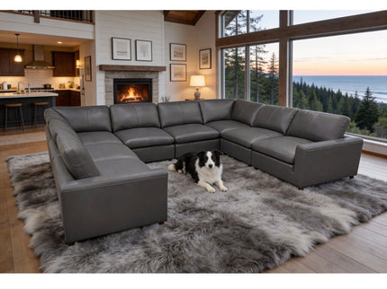Upholstered Large Seating Modular Design Sectional