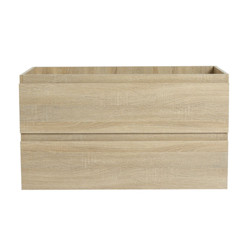Wall Mounted Bathroom Vanity & Sink, 2 Soft Close Drawers