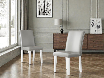 Upholstered Dining Chair With High Back Design (Set of 2)