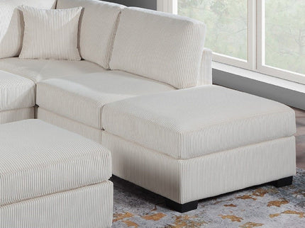 Sectional Sofa Set With Reversible Left / Right Chaise And Matching Cocktail Ottoman