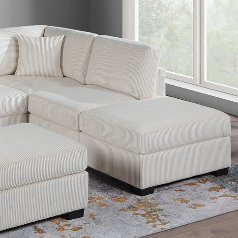 Sectional Sofa Set With Reversible Left / Right Chaise And Matching Cocktail Ottoman