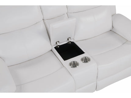 Blanche - Console Reclining Loveseat With LED Lights And Speakers