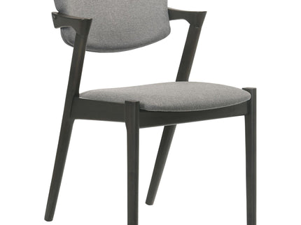 Modern Dining Chair And Zigzag Arm Design (Set of 2)