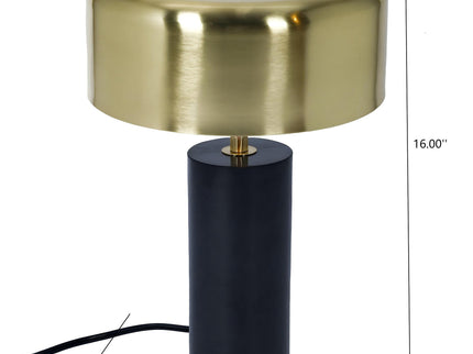 Desk Lamp With Drum Shade - Black