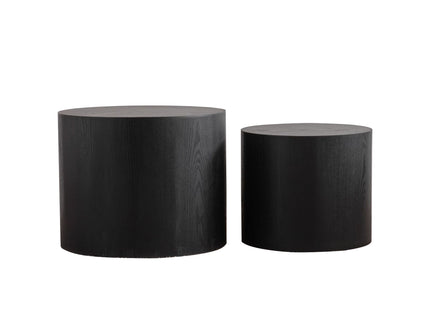 Round Nesting Coffee Table For Small Space (Set of 2)