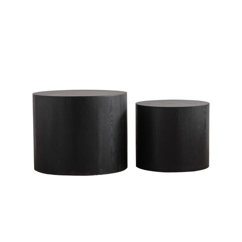 Round Nesting Coffee Table For Small Space (Set of 2)