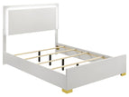 White / 4 Pc. Bed, Nightstand, Dresser, Mirror / Full