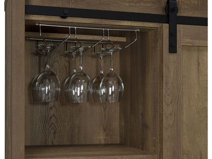 Arcata - Sliding Door Bar Cabinet - Oak