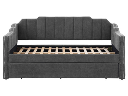 Pressley - Twin Daybed With Trundle - Charcoal