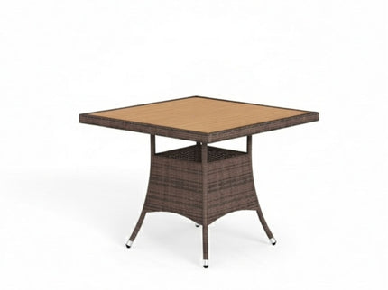 All-Weather Square Rattan Patio Dining Table