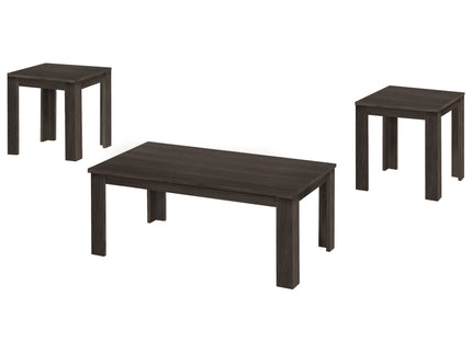 Table Set, Coffee, End, Side, Accent For Living Room, Transitional (Set of 3) - Oak