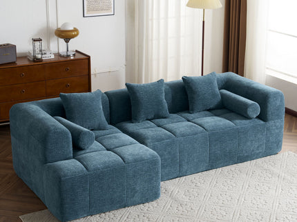Sectional Free Combined Sofa With 2 Side Pockets