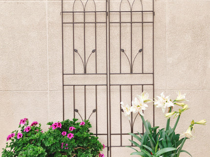 Metal Garden Trellis Rustproof For Climbing Plants Outdoor Flower Support