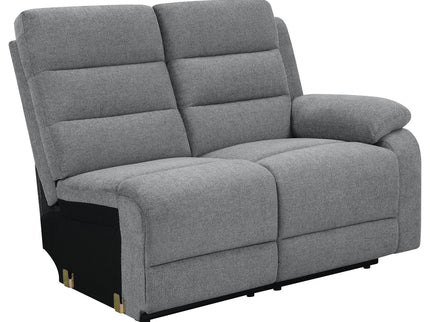 Aaron - 3 Piece Upholstered Sectional - Smoke