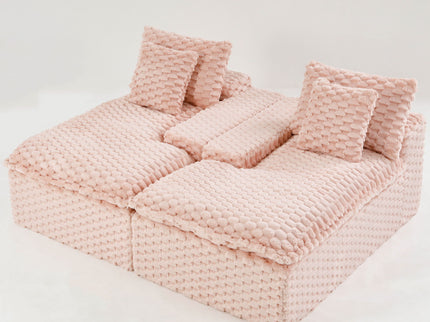 Double Chaise Lounge With Full Compressed Sponge