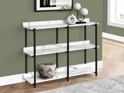 Accent Console Table For Entryway, 3 Tier Design