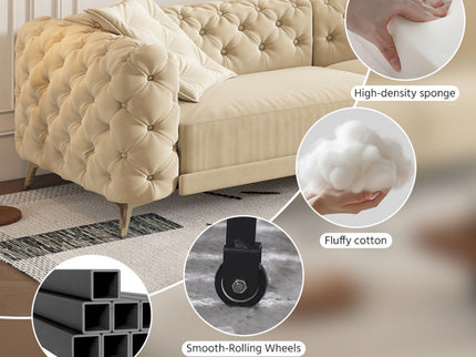 3-In-1 Convertible Sleeper Sofa