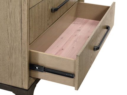 6 Drawer Chest With Smooth Glides - Brown