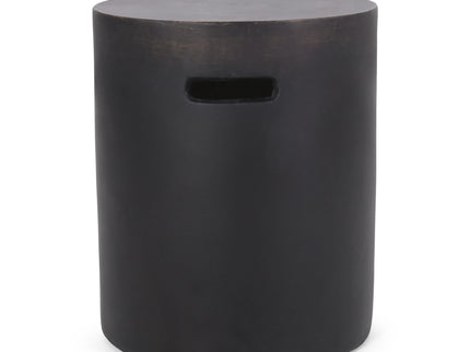 Outdoor End Table With Cutout Handle - Copper