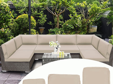 Outdoor Deep Seat Cushions For Patio Furniture Replacement, Cushion Set For Sectionals