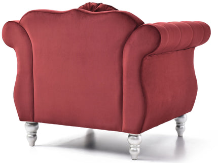 Chic Transitional Flared Arm Chair