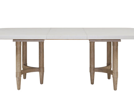Triad - Double Pedestal Dining Table With Leaf - Sand