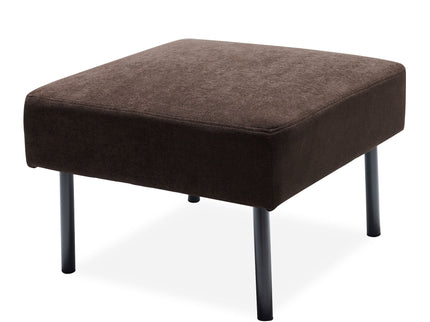 Modern L Shaped 3 Seater Sofa With Ottoman, Upholstered Couch For Small Spaces
