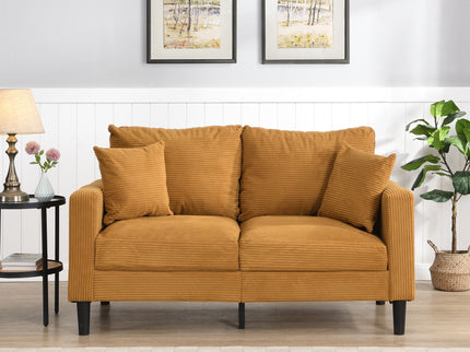 Modern Upholstered Loveseat Sofa, High Resilience