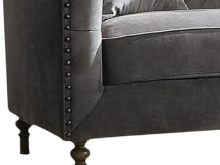 Sidonia - Loveseat With 2 Pillows - Gray
