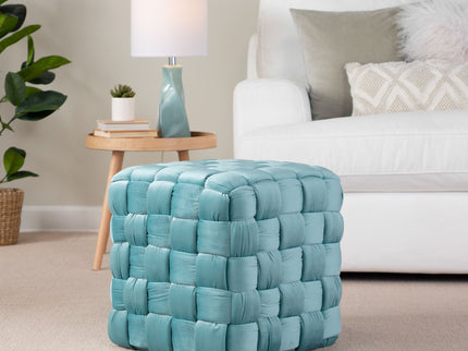 Square Braided Ottoman -