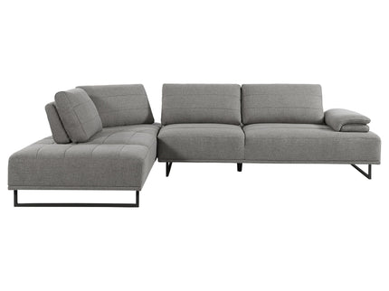 Harnal - L-Shape Sectional Adjustable Back Comfort Focused Sofa - Taupe