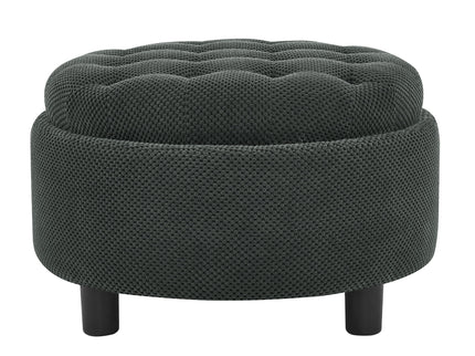 Storage Round Footstool Table Ottoman