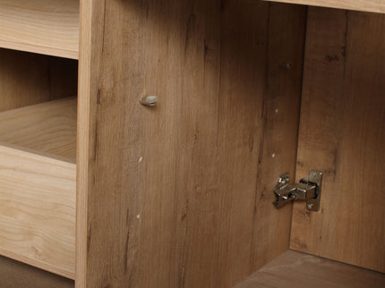 48" Freestanding Bathroom Vanity With Sink, Soft Close Cabinet Doors, 4 Drawers - Imitative Oak