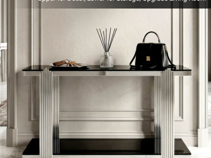 Console Table With Double Tier Storage