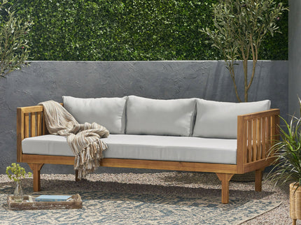 Claremont - 3 Seater Daybed Teak Acacia Wood Water Resistant Cushions