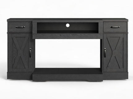TV Stand With Adjustable Shelves & Double Doors