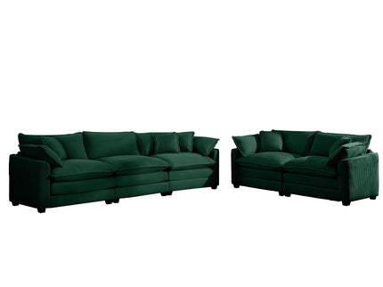 Elegant Oversized Sectional Sofa Set With Deep Seats And Flexible Layout