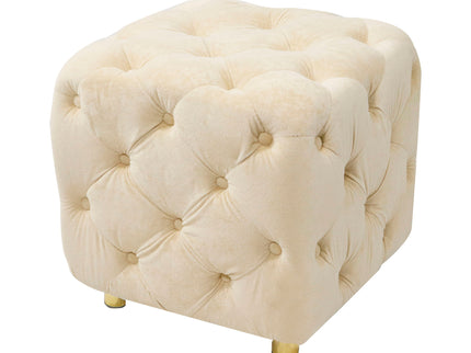 Modern Upholstered Ottoman, Exquisite Small End Table, Soft Foot Stool, Dressing Makeup Chair, Comfortable Seat For Living Room, Bedroom, Entrance