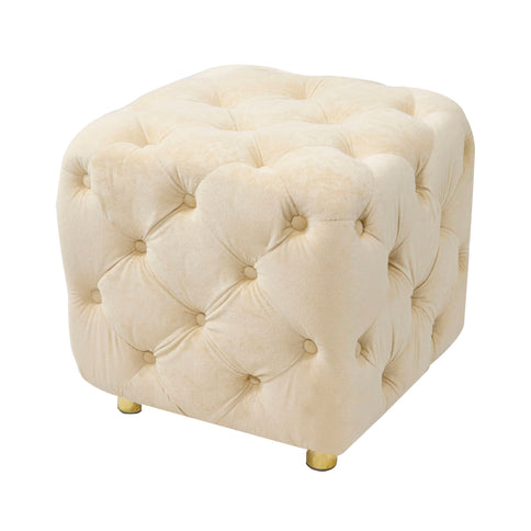 Modern Upholstered Ottoman, Exquisite Small End Table, Soft Foot Stool, Dressing Makeup Chair, Comfortable Seat For Living Room, Bedroom, Entrance