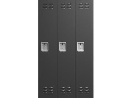 Storage Locker Cabinet With Locks For Employees, Home Gym Office School Garage - Black