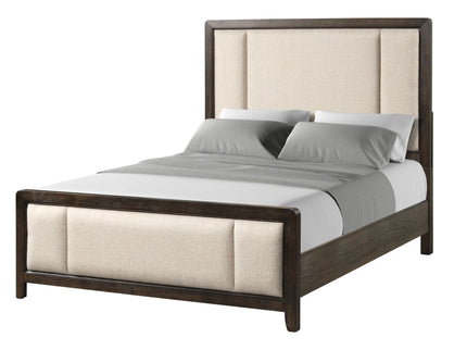 Upholstered Headboard & Footboard With Traditional Styling Bed