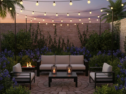 Outdoor Patio Set With All-Weather Thick Cushions