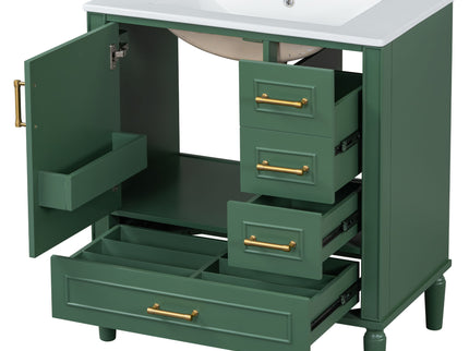 Traditional Bathroom Vanity Set With Soft Close Doors