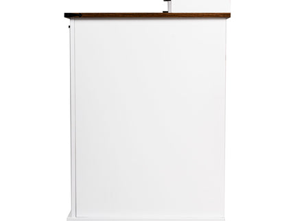 Office Desk With Charging Station & Storage Cabinet