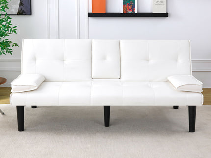 Sofa Bed With Foldable Design And Cup Holder