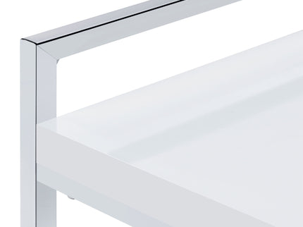 Rectangular Top Snack Table - White