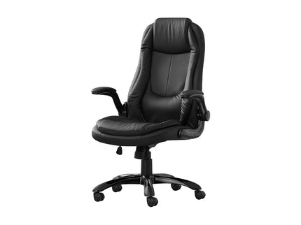 Office Chair, Adjustable Height, Swivel, Ergonomic, Armrests, Contemporary & Modern - Black